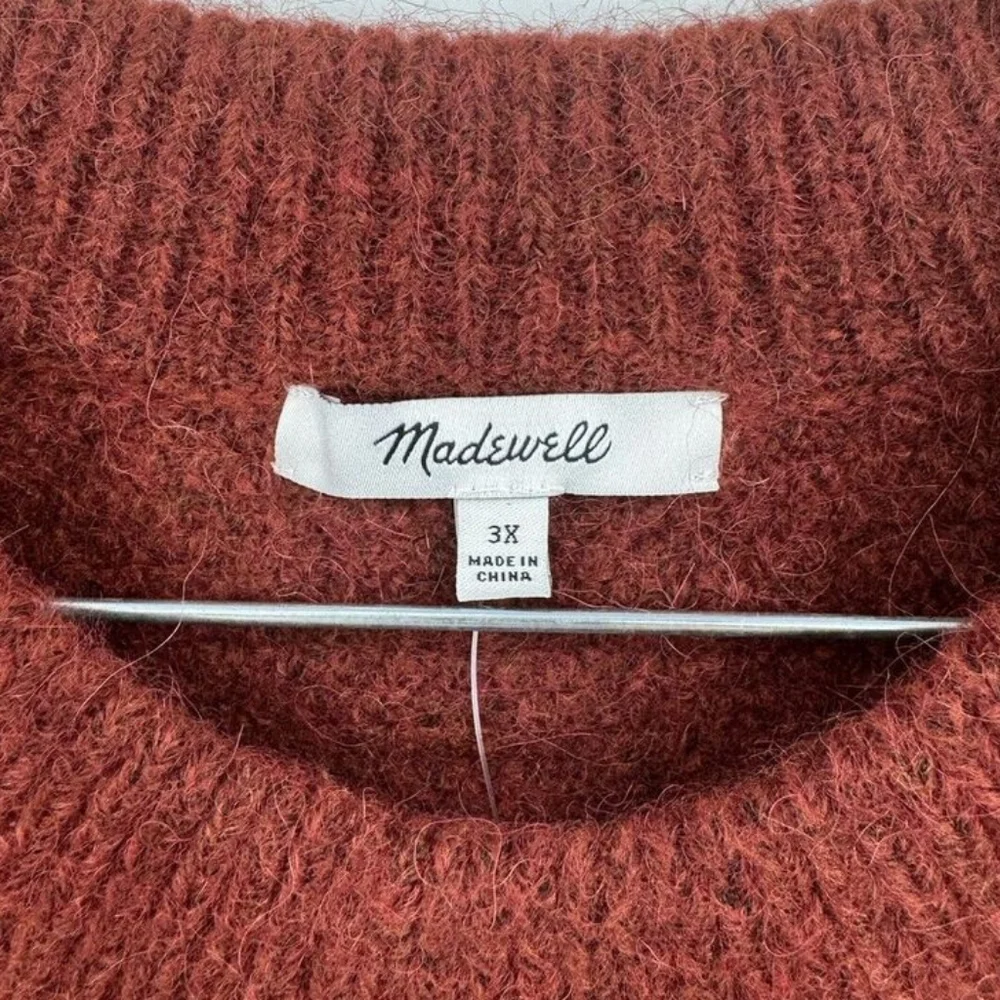 NWT Madewell Plus Cable Havener Pullover Sweater Size 3X